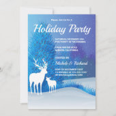 rendieren in de sneeuwpartij kaart (Voorkant)