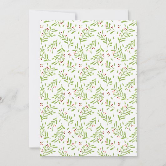 Rendieren in de wandelwagen Winter Holiday Baby sh Kaart (Achterkant)