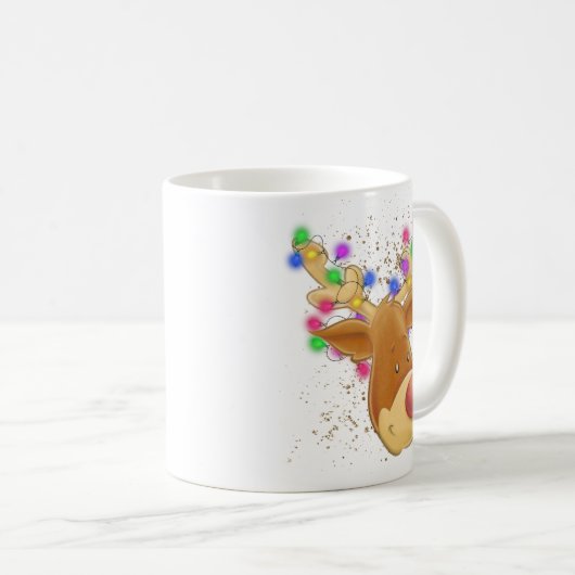 rendieren in het licht koffiemok (Voorkant rechts)