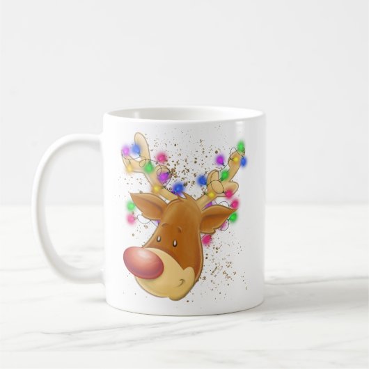 rendieren in het licht koffiemok (Links)