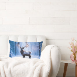 Rendieren in het magische bos Lumbar Pillow Kussen