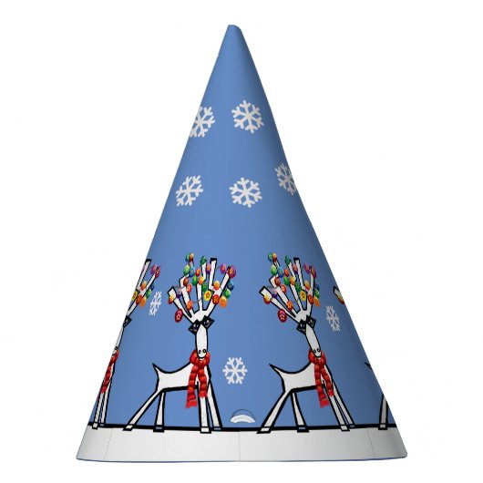 rendieren in het pet van het sneeuwfeest feesthoedjes (Rechts)