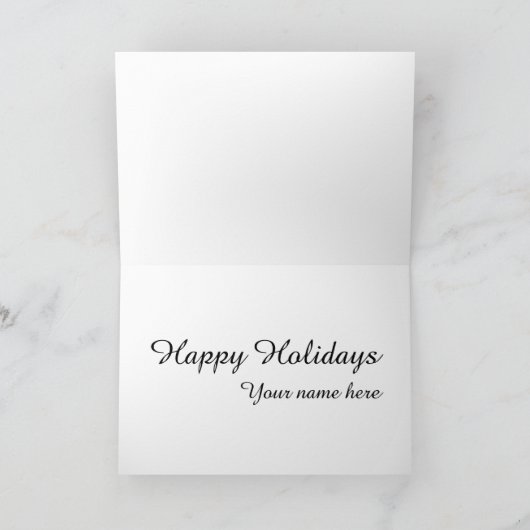  rendieren in het sneeuw Wenskaart Feestdagen Kaart (Binnen)