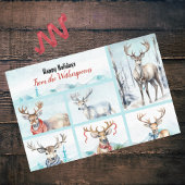 Rendieren in Sjaals Gepersonaliseerde Kerstwinter Tissuepapier