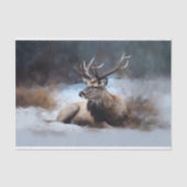 Rendieren in Sneeuw 1 Decoupage Papier (Voorkant)