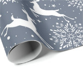 Rendieren In Sneeuw Cadeaupapier (Rol Hoek)