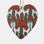 rendieren keramisch ornament (Links)