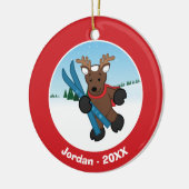 rendieren keramisch ornament (Links)