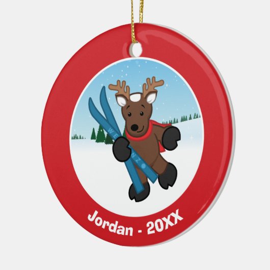 rendieren keramisch ornament (Links)