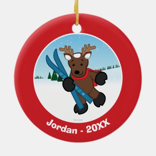 rendieren keramisch ornament (Achterkant)