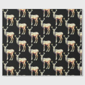 Rendieren - Kerst Schattige Cadeaupapier (Vlak)