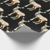 Rendieren - Kerst Schattige Cadeaupapier (Hoek)