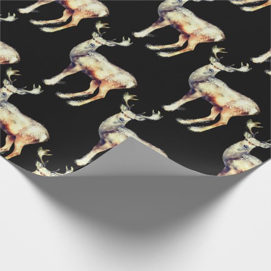 Rendieren - Kerst Schattige Cadeaupapier (Hoek)