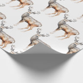 Rendieren - Kerst Schattige Cadeaupapier (Hoek)