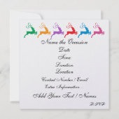 Rendieren Kerst / Vakantie Kaart - SRF (Achterkant)