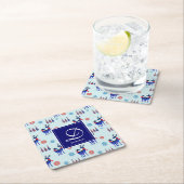 rendieren, kerstbomen en sneeuwvlokken kartonnen onderzetters (Insitu)