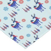 rendieren, kerstbomen en sneeuwvlokken korte tafelloper (Hoek)