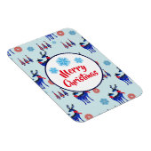 rendieren, kerstbomen en sneeuwvlokken magneet (Rechterzijde)