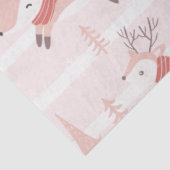 Rendieren Kerstbomen Moderne Roze Kerstmis Tissuepapier (Detail)