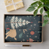 Rendieren Kerstbomen Ornamenten Kerst Tissuepapier (Geschenk)