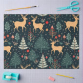 Rendieren Kerstbomen Ornamenten Kerst Tissuepapier (Craft)