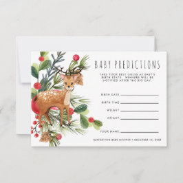 rendieren | kerstcadeauspel voor Baby shower Kaart