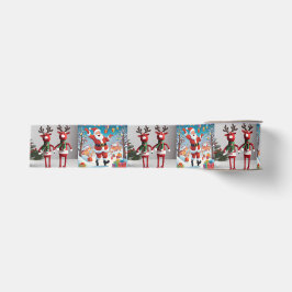 Rendieren & Kerstman Grosgrain Lint