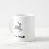 Rendieren klaar voor de start koffiemok (Voorkant links)