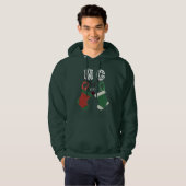 Rendieren & Kousen Kerst Monogram Hoodie (Voorkant volledig)
