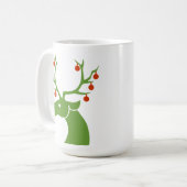 rendieren met Ornamenten KoffieMok (Voorkant links)