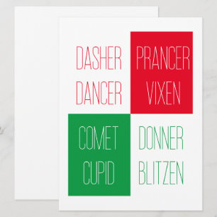 RENDIEREN NAMEN 6.5x8.75 Vlakke Kaart