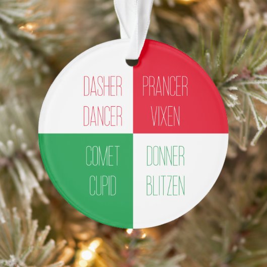 RENDIEREN NAMEN Acryl Circle Ornament (Boom)