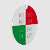 RENDIEREN NAMEN Acryl Circle Ornament (voorkant)