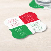 RENDIEREN NAMEN Bracket Paper Onderzetters (Gekanteld)