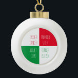RENDIEREN NAMEN keramische bal Ornament<br><div class="desc">Het ontwerp op dit RENDIEREN NAMEN keramische bal ornament is alle namen van Santa's rendieren. * Typ eenvoudig een andere naam om een van de bestaande namen te vervangen door "Deze sjabloon personaliseren". * Andere ornamenten en bijpassende producten zijn beschikbaar in de categorie RENDIEREN NAMEN van mijn winkel. ** Als...</div>