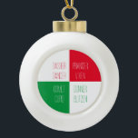 RENDIEREN NAMEN keramische bal Ornament<br><div class="desc">Het ontwerp op dit RENDIEREN NAMEN keramische bal ornament is alle namen van Santa's rendieren. * Typ eenvoudig een andere naam om een van de bestaande namen te vervangen door "Deze sjabloon personaliseren". * Andere ornamenten en bijpassende producten zijn beschikbaar in de categorie RENDIEREN NAMEN van mijn winkel. ** Als...</div>
