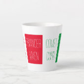 RENDIEREN NAMEN Latte Mok (Voorkant)