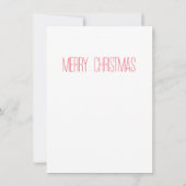 RENDIEREN NAMEN Platte Kerst Kaart 4.25x6.25 (Achterkant)