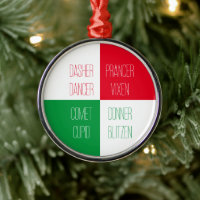 RENDIEREN NAMEN Premium ronde Ornament