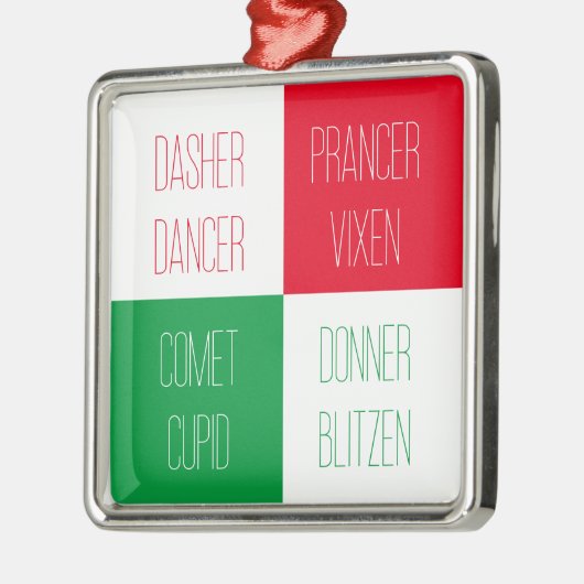 RENDIEREN NAMEN Premium Square Ornament (Links)