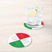 RENDIEREN NAMEN Ronde papieren Onderzetters (Insitu)