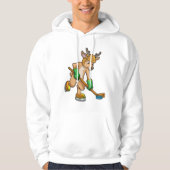 rendieren op ijshockey met een hockey hoodie (Voorkant)