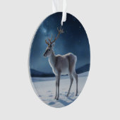 Rendieren op kerstavond ornament (voorkant)