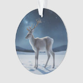 Rendieren op kerstavond ornament (voorkant)