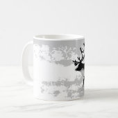 rendieren op winterdag koffiemok (Voorkant links)