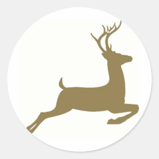rendieren ronde sticker