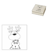 rendieren rubberstempel (Gestempeld)