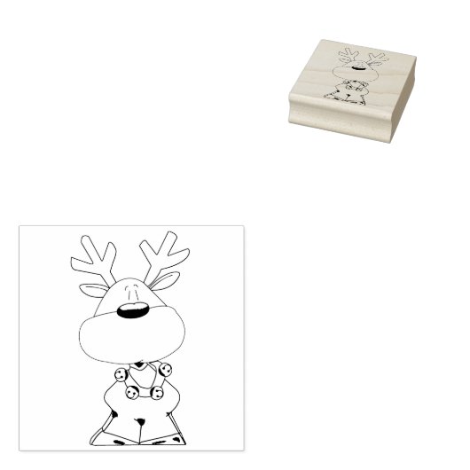 rendieren rubberstempel (Gestempeld)