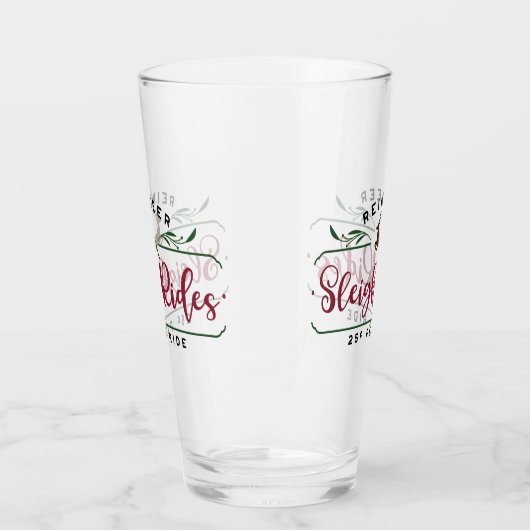 rendieren Sleigh Rides Glas (Links)