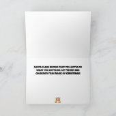 Rendieren Stinkende Kerst Moppertje Cartoon Feestdagen Kaart (Binnen)